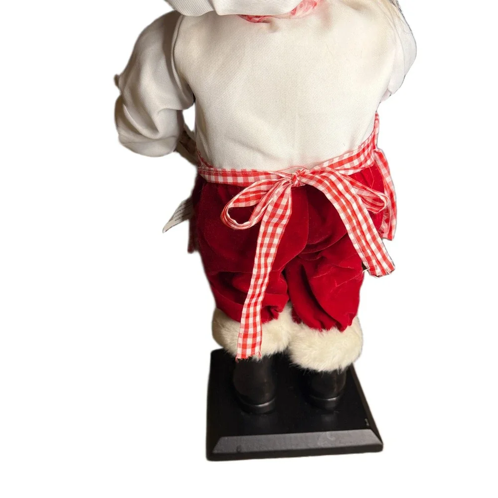 Chef Santa Claus‎ Gingham Apron I Love Cookies Christmas Decor 17